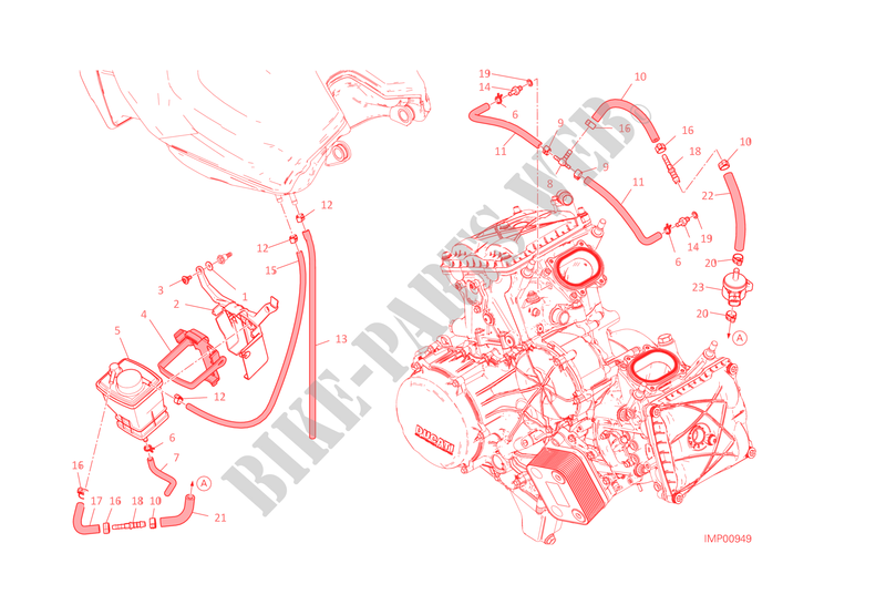 FILTRO CANISTER per Ducati 1299 Panigale S 2015