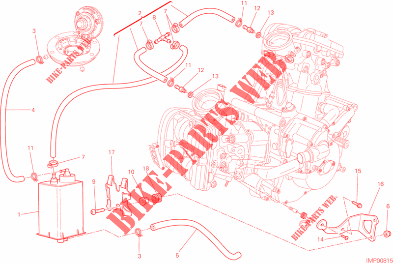 EVAPORATIVE EMISSION SYSTEM (EVAP) per Ducati Multistrada 1200 S Pikes Peak 2013