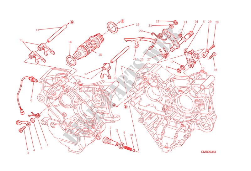 SELECTOR CAMBIO per Ducati Diavel 1200 2015