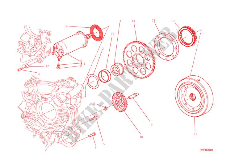 AVVIAMENTO ELETTRICO E ACCENSIONE per Ducati Diavel 1200 Carbon 2015