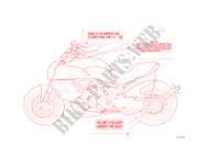 ETICHETTA DI AVVERTENZE per Ducati Diavel Carbon 2013