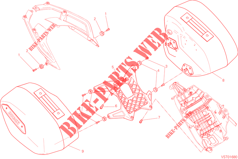 BORSE LATERALI per Ducati Hyperstrada 2015