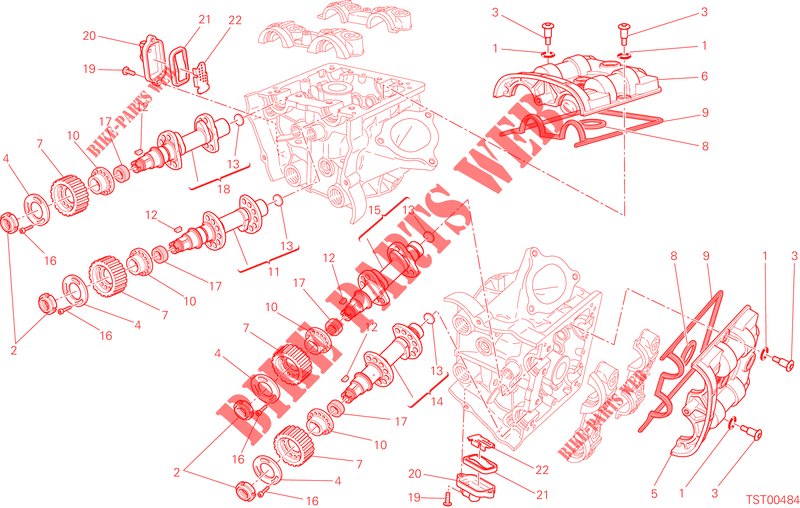 TESTA: DISTRIBUZIONE per Ducati Hyperstrada 2015