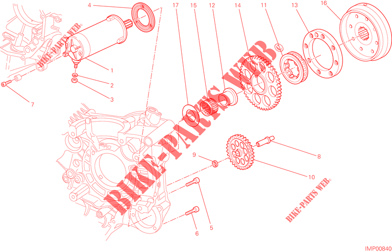 AVVIAMENTO ELETTRICO E ACCENSIONE per Ducati Hypermotard SP 2015