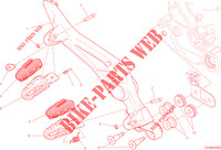PEDANE DESTRO   PEDALE FRENO per Ducati Hypermotard 2014