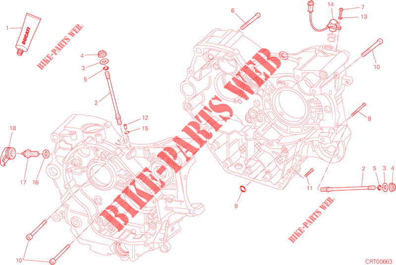 CARTER MOTORE per Ducati Hypermotard 2014