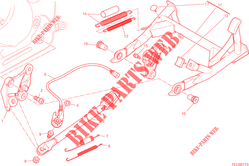CAVALLETTO per Ducati Hyperstrada 2014