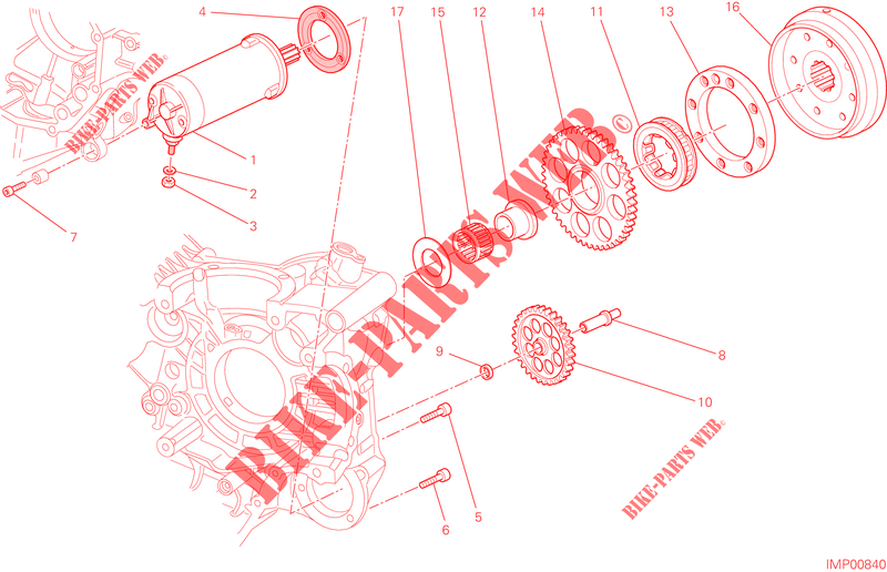 AVVIAMENTO ELETTRICO E ACCENSIONE per Ducati Hypermotard SP 2014