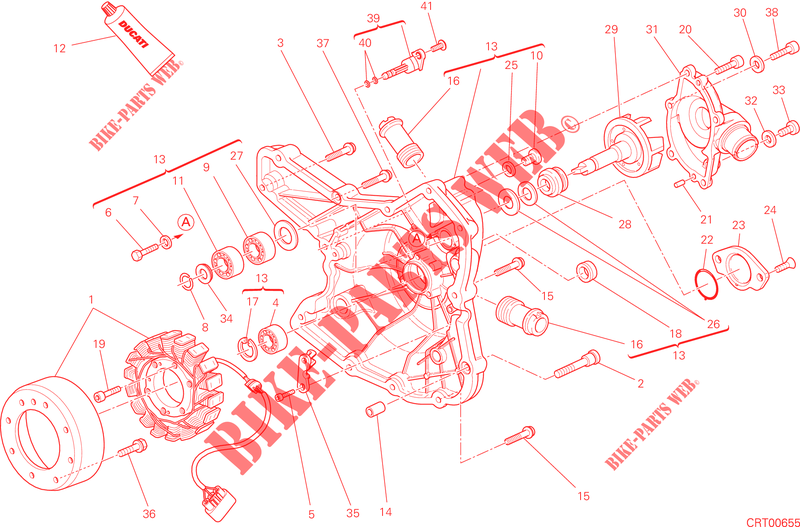 COPERCHIO / GENERATORE per Ducati Hypermotard 2013