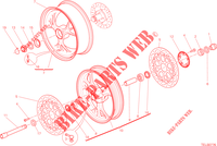RUOTE ANTERIORE E POSTERIORE per Ducati Hypermotard SP 2013
