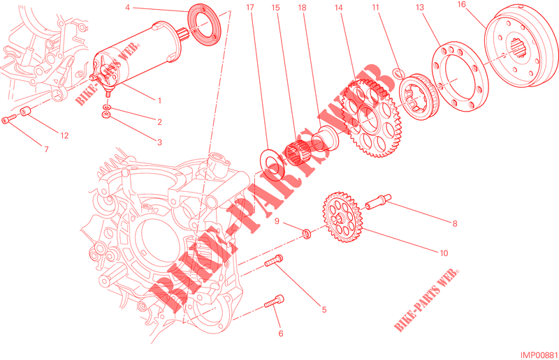 AVVIAMENTO ELETTRICO E ACCENSIONE per Ducati Hypermotard SP 2013