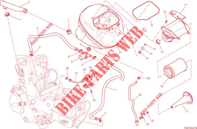 FILTRI ARIA per Ducati Hypermotard SP 2013