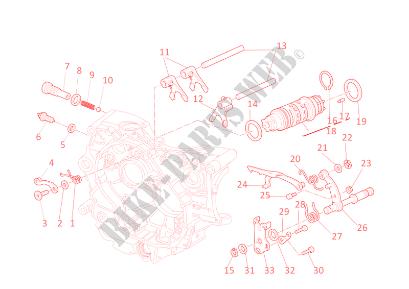 SELECTOR CAMBIO per Ducati Hypermotard 796 2010