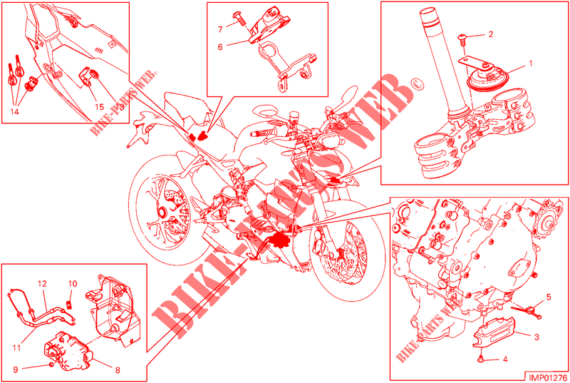 PARTI ELETTRICHE per Ducati Multistrada 1100 2008