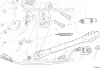 CAVALLETTO LATERALE per Ducati Monster 1200 S 2017