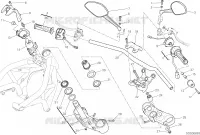 MANUBRIO E COMANDI per Ducati Monster 1200 S 2017