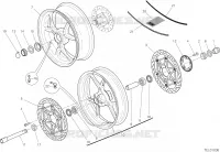 RUOTE ANTERIORE E POSTERIORE per Ducati Monster 1200 S 2017