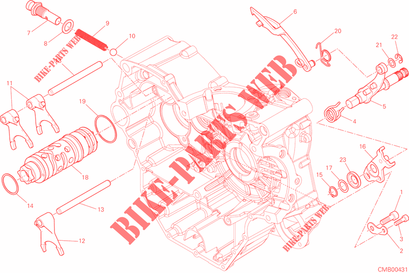 SELETTORE CAMBIO per Ducati Monster 821 DARK 2016