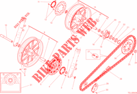 RUOTE ANTERIORE E POSTERIORE per Ducati Scrambler 400 Sixty2 2019