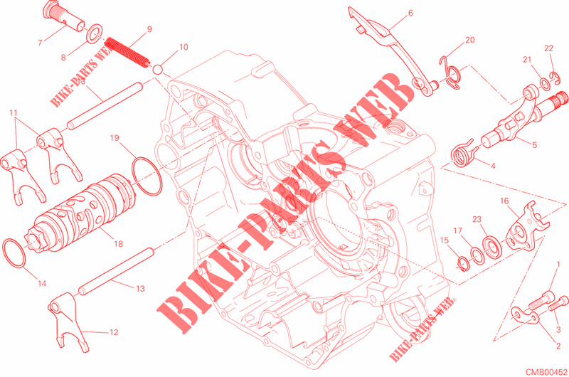 SELETTORE CAMBIO per Ducati Scrambler 800 Desert Sled 2018