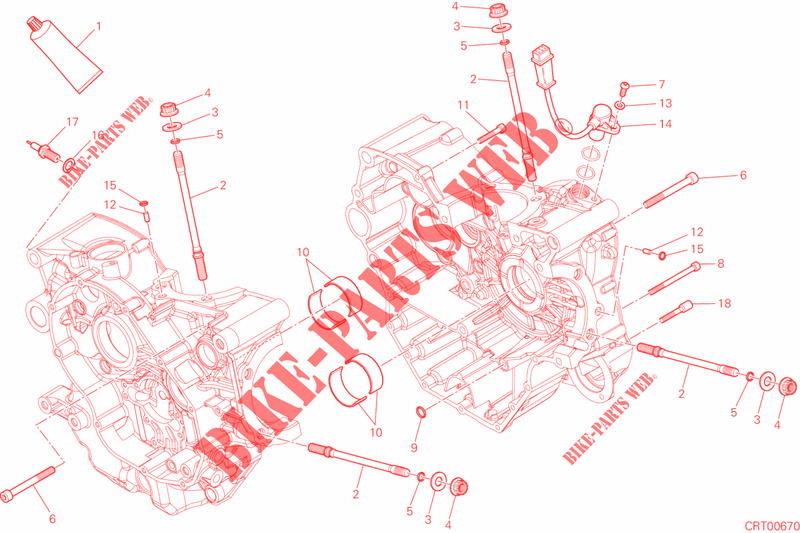 CARTER MOTORE per Ducati Monster 821 DARK 2015