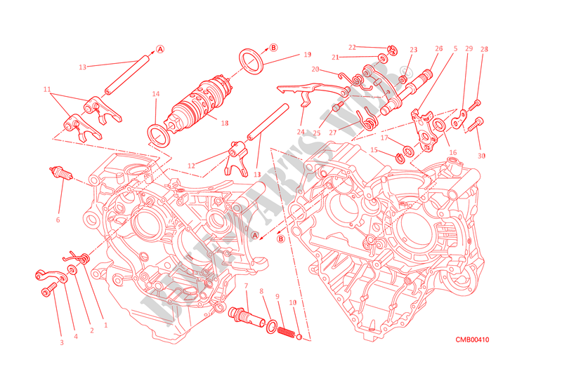 COMANDO CAMBIO per Ducati Monster 1200 2015