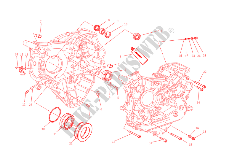 COPPIA SEMICARTERS per Ducati Monster 1200 S 2015