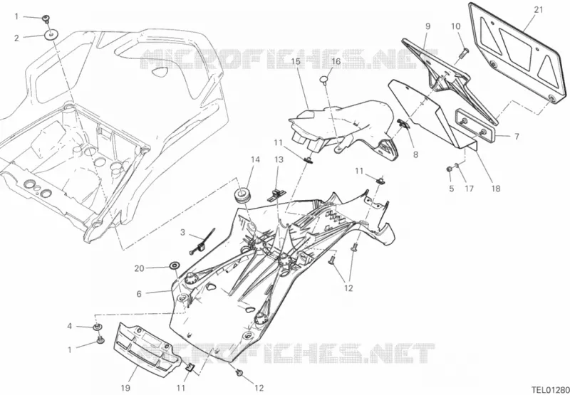 PORTATARGA Ducati Motocicli Multistrada 2019 Multistrada 950 S  Multistrada 950 S