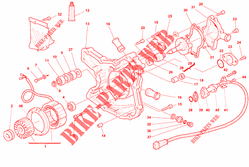COPERCHIO / GENERATORE per Ducati 748 R 1999