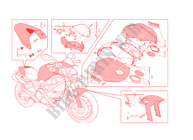 ART KIT per Ducati Monster 696 2013