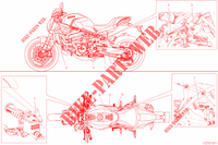ETICHETTA DI AVVERTENZE per Ducati Monster 821 Stealth 2020