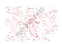PORTATARGA   FANALE POSTERIORE (AUS) per Ducati Monster 696 2011