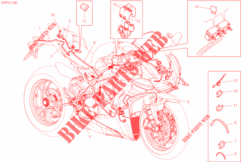 CABLAGGIO ELETTRICO per Ducati PANIGALE 1000 V4 R 2019