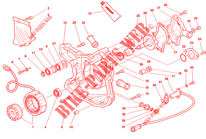 COPERCHIO / GENERATORE per Ducati 748 1998