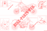 ETICHETTA DI AVVERTENZE per Ducati Hypermotard 939 2018