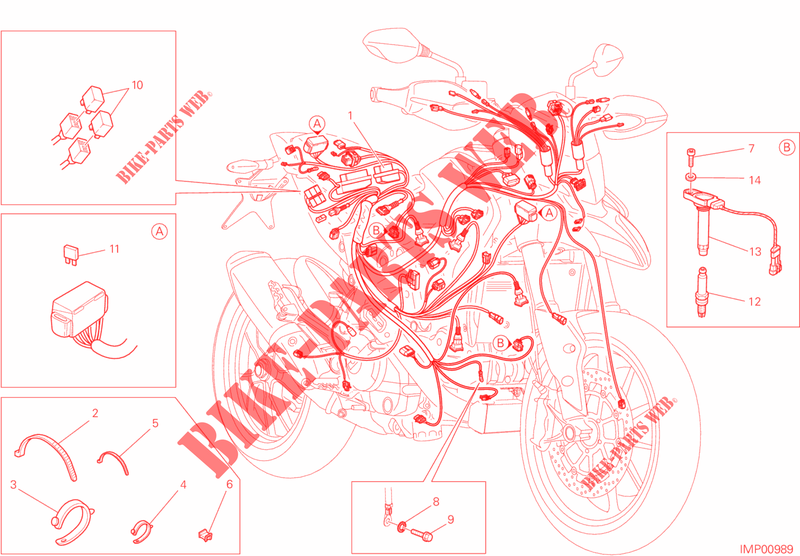 CABLAGGIO ELETTRICO per Ducati Hypermotard 939 2018