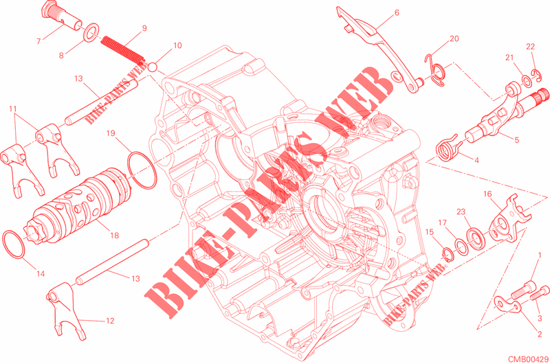 SELETTORE CAMBIO per Ducati Hypermotard 939 SP 2018