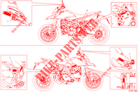 ETICHETTA DI AVVERTENZE per Ducati Hypermotard 950 2019
