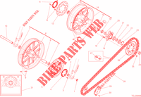 RUOTE ANTERIORE E POSTERIORE per Ducati Scrambler Icon 800 2015