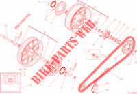 RUOTE ANTERIORE E POSTERIORE per Ducati Scrambler Full Throttle 800 2015