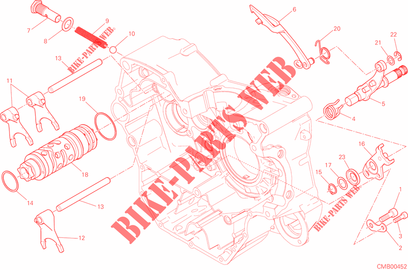 SELETTORE CAMBIO per Ducati Scrambler Full Throttle 800 2015