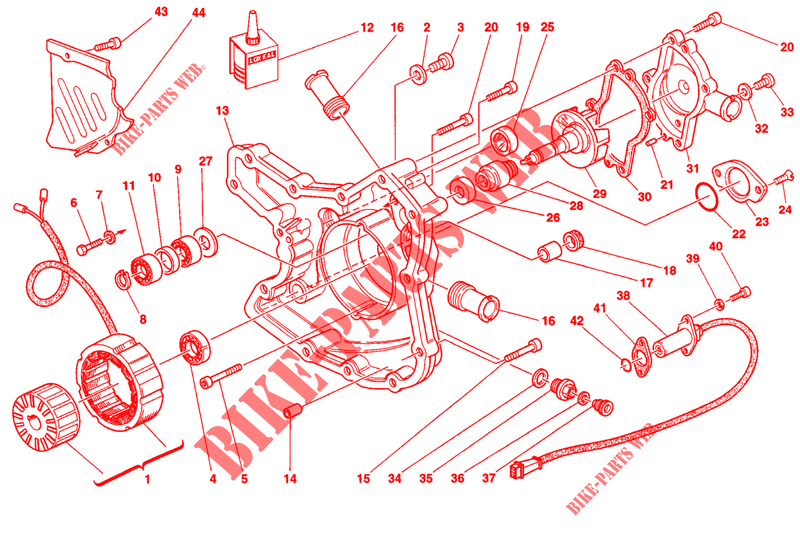 COPERCHIO   GENERATORE (FMM <003123) per Ducati 916 1994