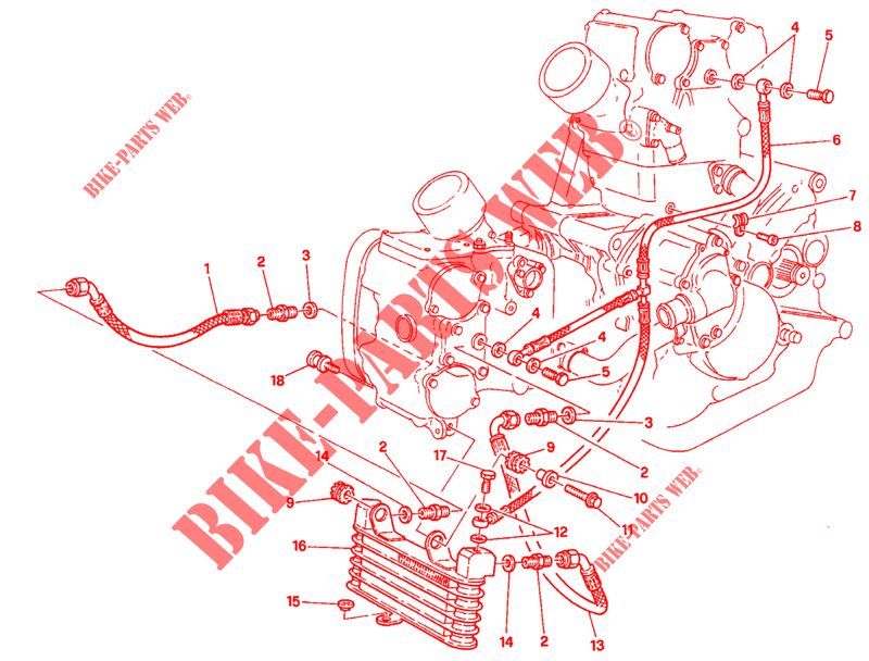 RADIATORE OLIO per Ducati 916 1994