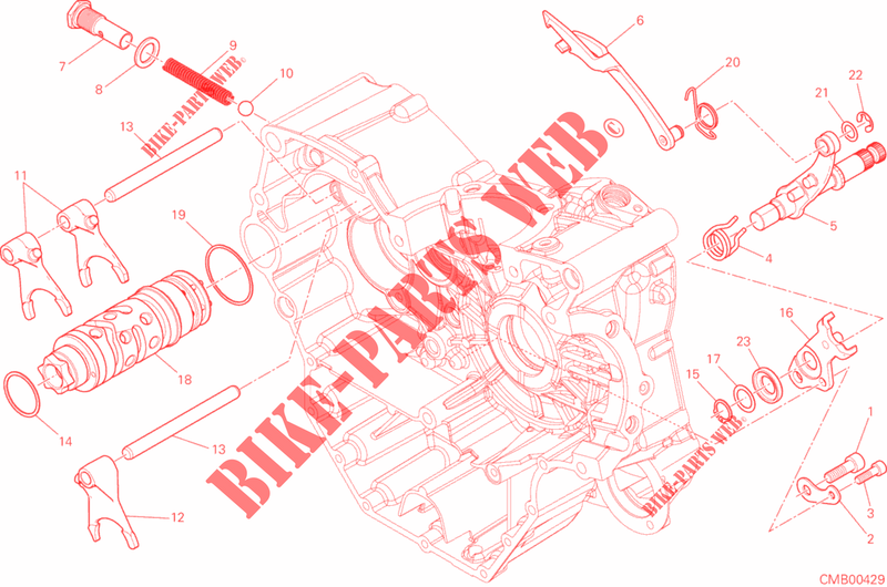 SELETTORE CAMBIO per Ducati Hypermotard 939 2016