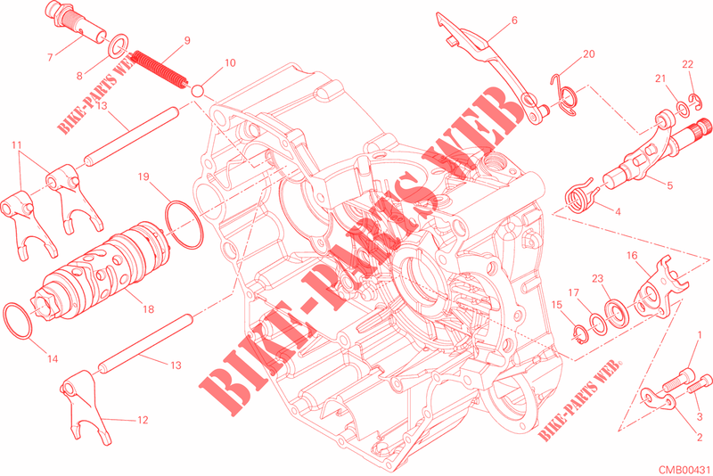 SELETTORE CAMBIO per Ducati Monster 821 Stripes 2015