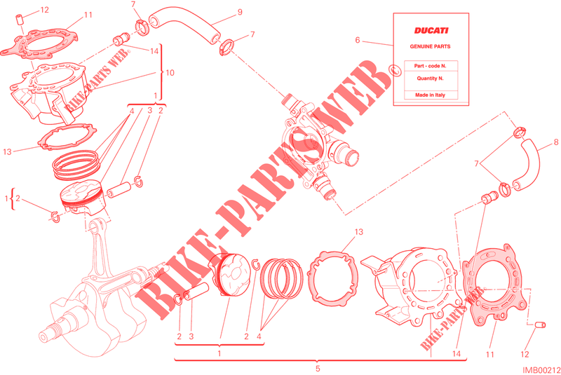 CILINDRI   PISTONI per Ducati Monster 821 Stripes 2016