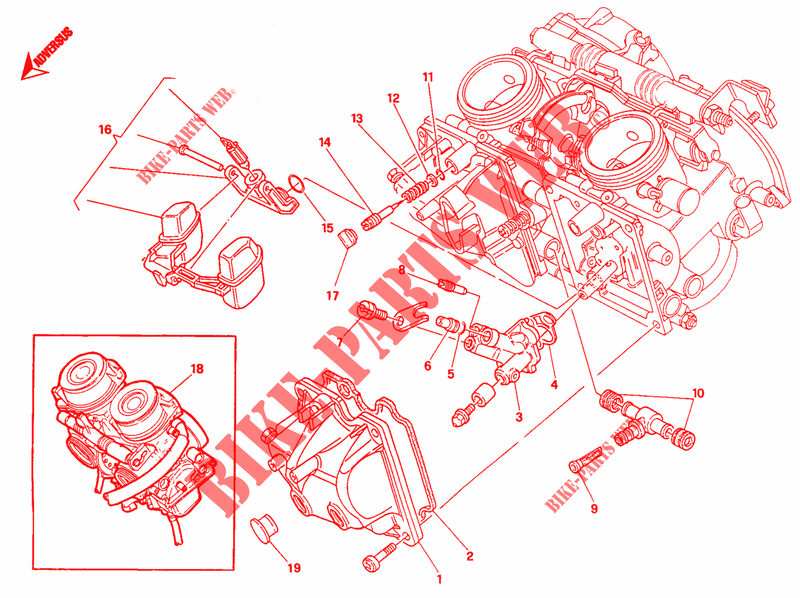 CARBURATORE per Ducati Monster 900 1994