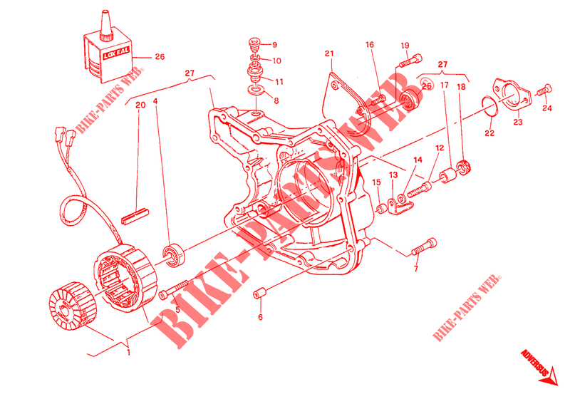 COPERCHIO / GENERATORE per Ducati Monster 600 1995