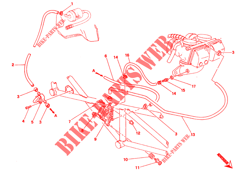 POMPA BENZINA (<006829) per Ducati Monster 600 1995