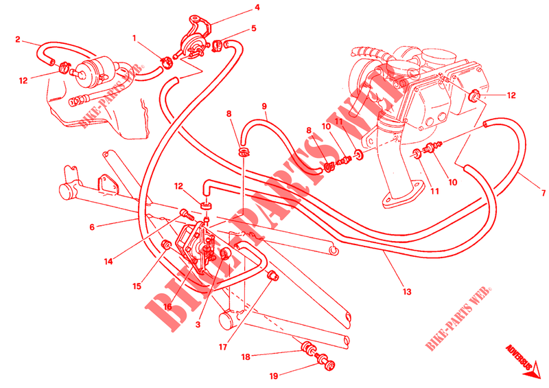 POMPA BENZINA (DM 006830) per Ducati Monster 600 1995